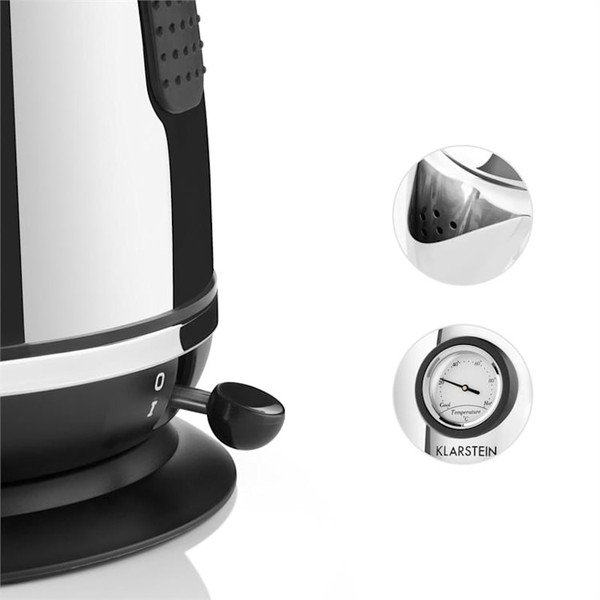 Bollitore elettrico in argento Aquavita Chalet - Klarstein-image-3