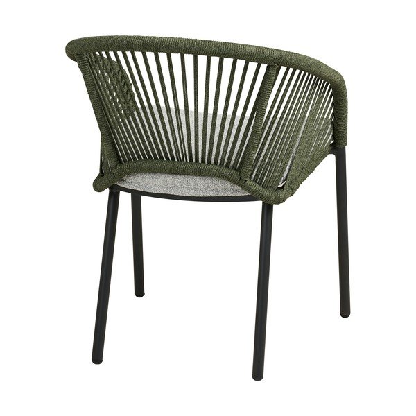 Sedia da esterno verde in metallo/in imbottito Novella – House Nordic-image-4