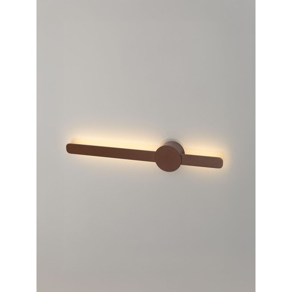 Lampada da parete LED marrone in alluminio Norei – Nova Luce-image-1