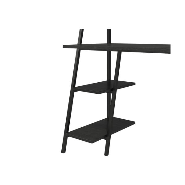 Scrivania a muro con piano effetto rovere 51x111 cm Bushwick - Novogratz-image-3