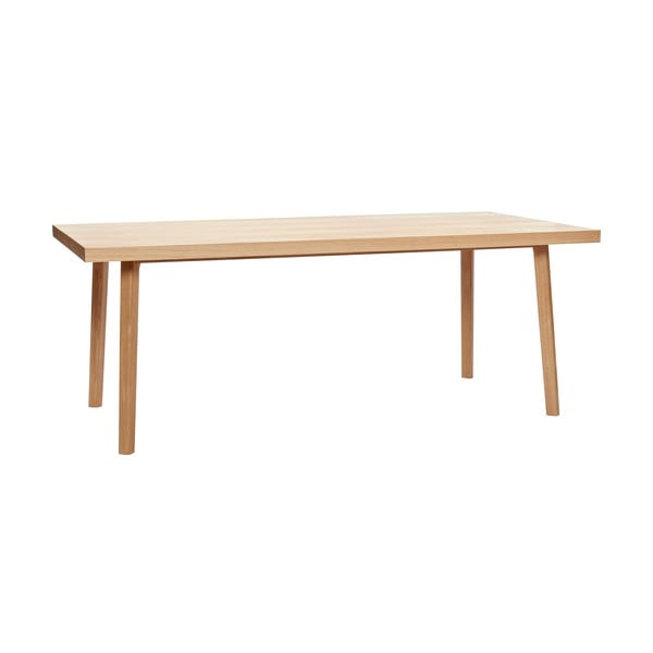 Tavolo da pranzo in legno di quercia naturale 100x200 cm Herringbone - Hübsch
