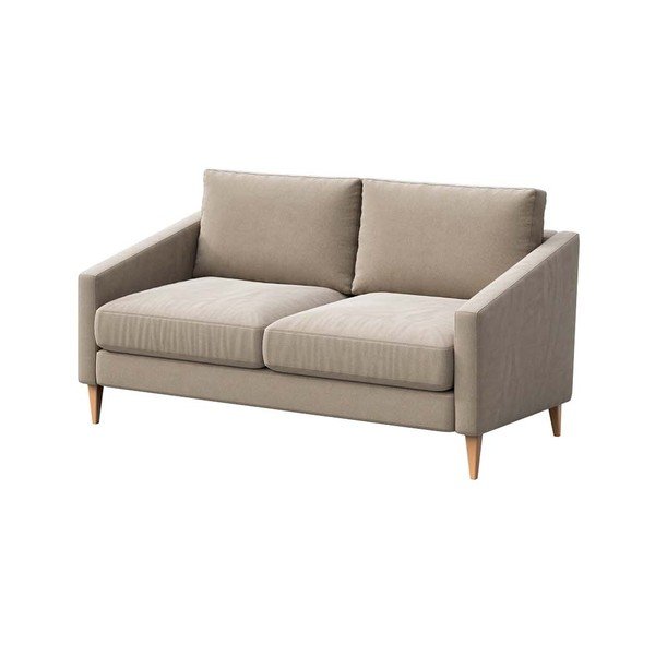 Divano in velluto beige 170 cm Karoto - Ame Yens-image-2