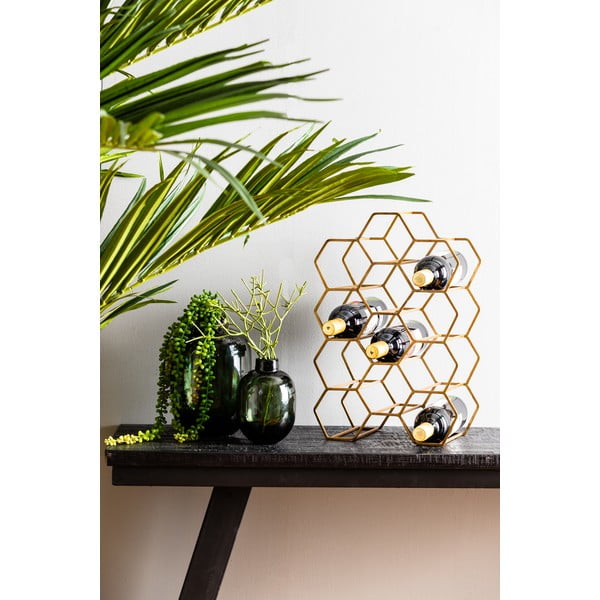 Portabottiglie in metallo color bronzo per 12 bottiglie Salbris - Light & Living-image-1