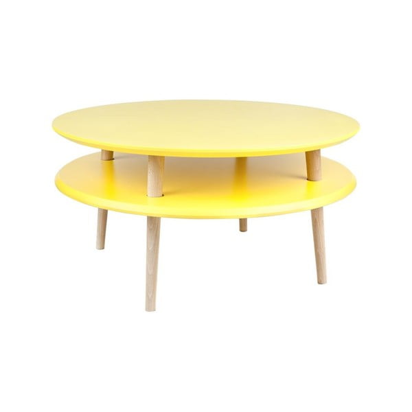 Tavolino UFO 35x70 cm, giallo - Ragaba