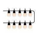 Catena luminosa 10 lampadine lunghezza 300 cm Lucas Matte - Sirius