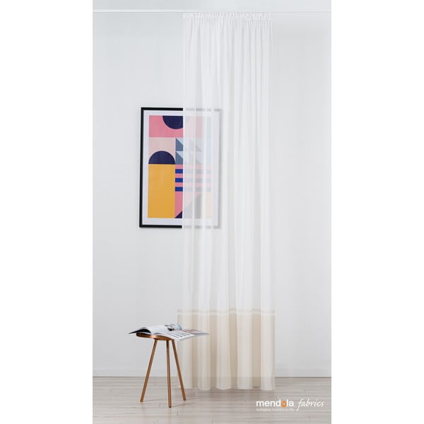 Tenda beige-bianco 300x260 cm Sanova - Mendola Fabrics