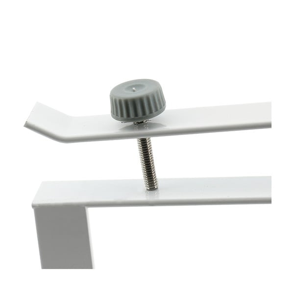 Scaffale bianco per armadio appeso sotto la guida del cestino dello scaffale - Compactor-image-3