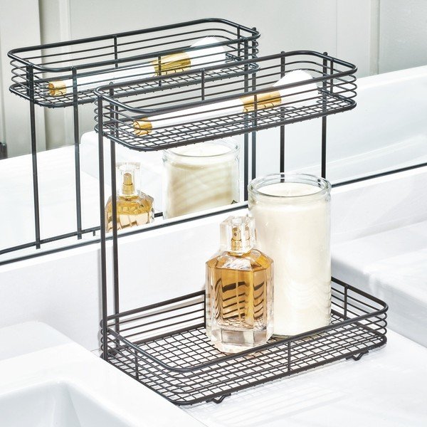 Supporto nero a due livelli Vienna - iDesign-image-1
