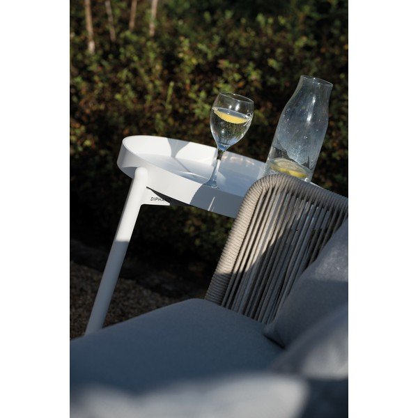 Tavolino da giardino rotondo ø 45 cm Omer – Diphano-image-1