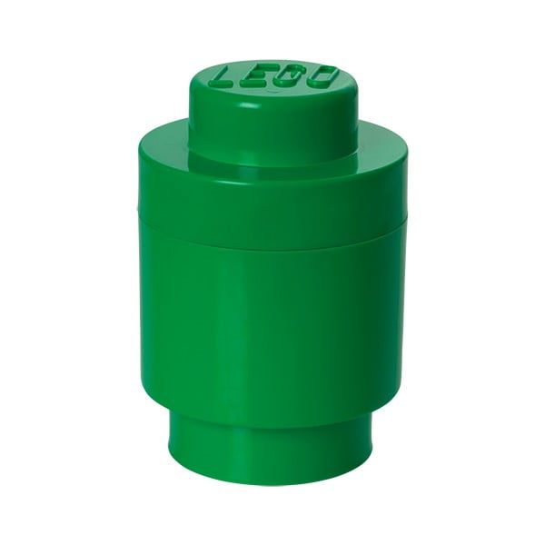 Scatola rotonda verde, ⌀ 12,5 cm - LEGO®