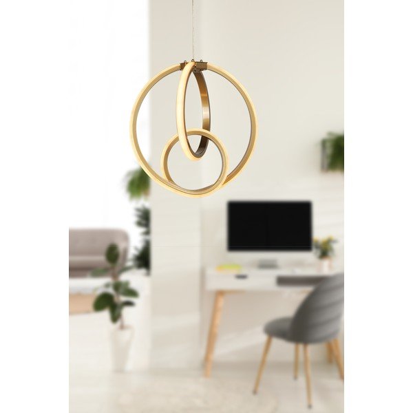Lampadario LED color bronzo in metallo ø 28,5 cm Neo – Squid Lighting-image-1