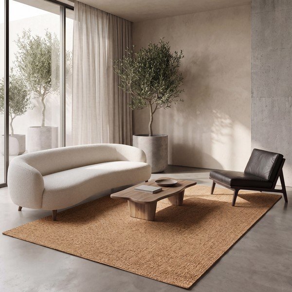 Tappeto di colore naturale 120x170 cm Lumen Liso – Universal-image-1