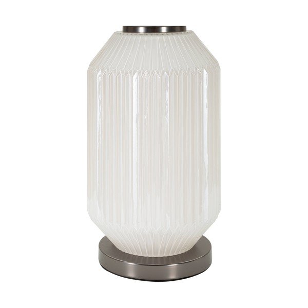 Lampada da tavolo grigia con paralume in tessuto (altezza 65 cm) Brighty - Mauro Ferretti-image-3