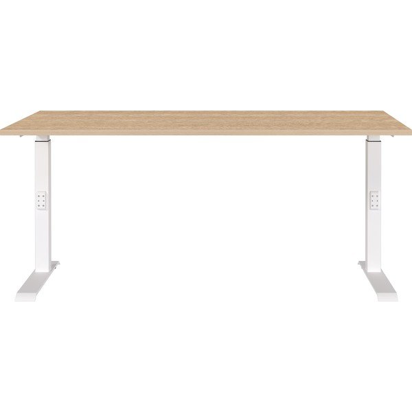 Scrivania regolabile con piano effetto rovere 80x160 cm Downey – Germania-image-1