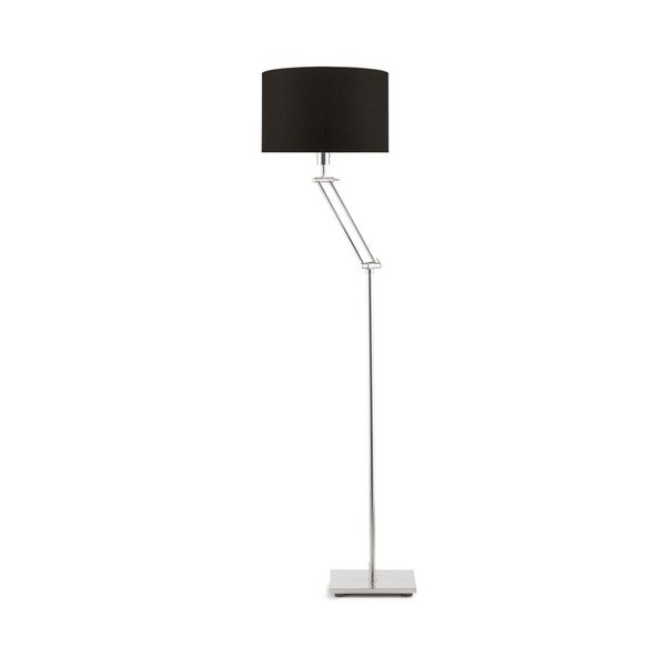 Lampada a stelo grigia con paralume marrone scuro Dublin - Citylights