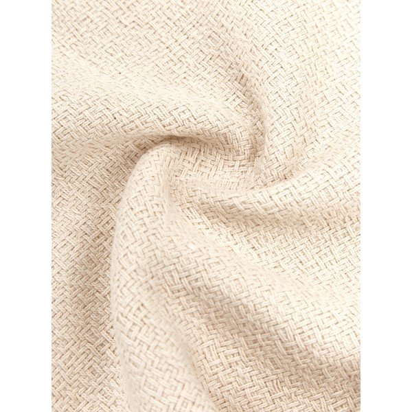 Federa decorativa in cotone beige , 30 x 50 cm Lori - Westwing Collection-image-1