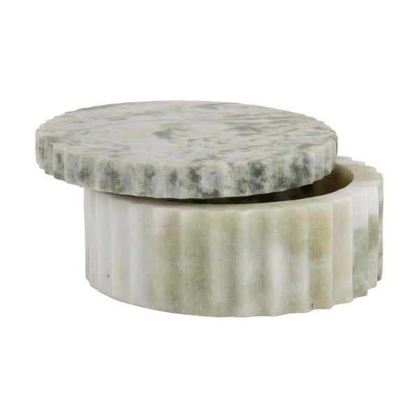 Scatola decorativa verde chiaro in pietra ø 15x6 cm Marble – PT LIVING