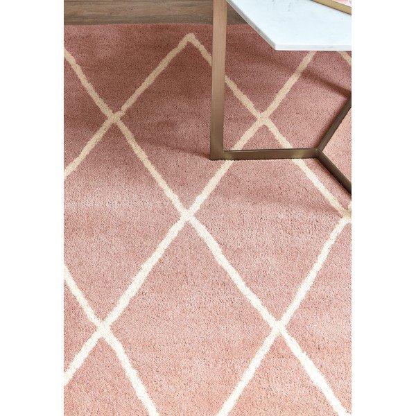 Tappeto in lana rosa tessuto a mano 120x170 cm Albany - Asiatic Carpets-image-1