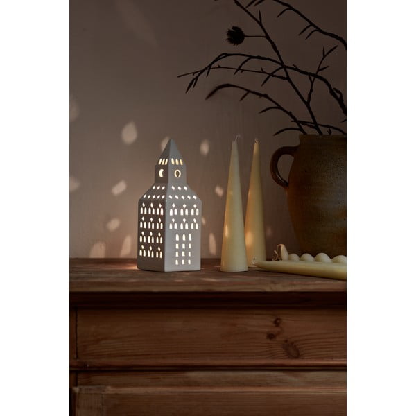 Portacandela in ceramica per lumino Urbania Lighthouse Church Tower – Kähler Design-image-2