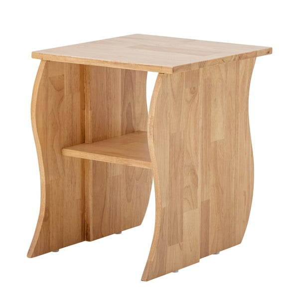 Sgabello in legno di gomma in colore naturale Bark - Bloomingville-image-4