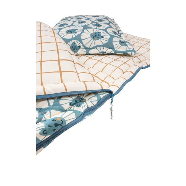 Sacco a pelo per bambini Denim Lions - Malomi Kids-image-2