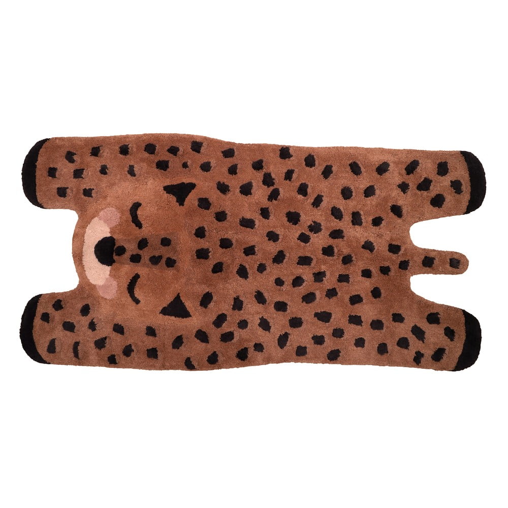 Tappeto per bambini in cotone fatto a mano, 65 x 125 cm Little Cheetah - Nattiot | Tappeti per bambini
