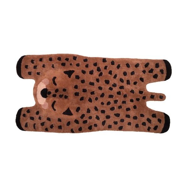 Tappeto per bambini in cotone fatto a mano, 65 x 125 cm Little Cheetah - Nattiot