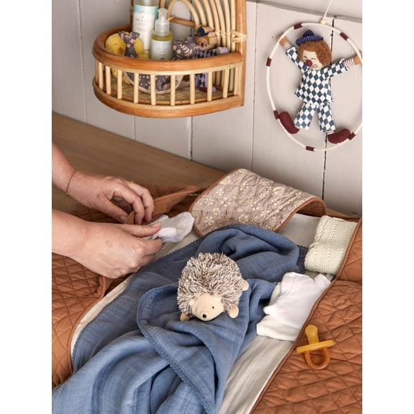 Coperta per neonati in cotone blu scuro 100x80 cm Muslin - Bloomingville Mini-image-4