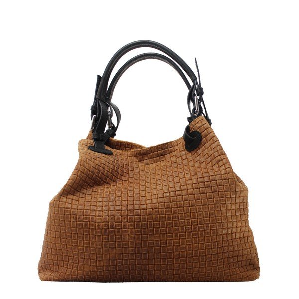 Borsa in pelle marrone cognac Tessa - Chicca Borse-image-1