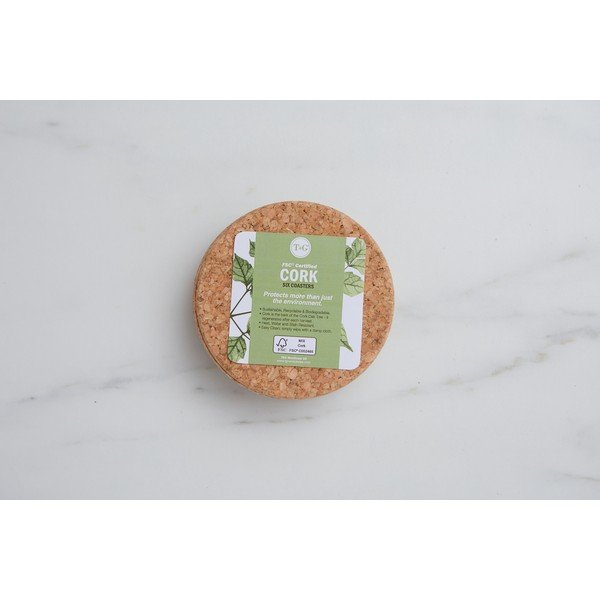 Set di 6 sottobicchieri in sughero Marsiglia - T&G Woodware-image-1