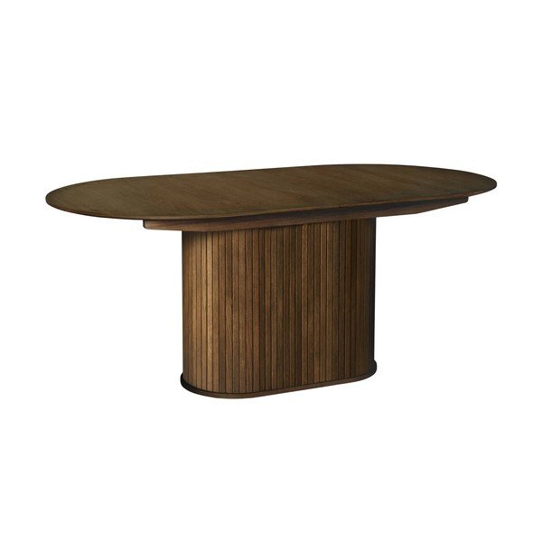 Tavolo da pranzo con effetto rovere allungabile con estensione 95x180 cm Nola – Unique Furniture