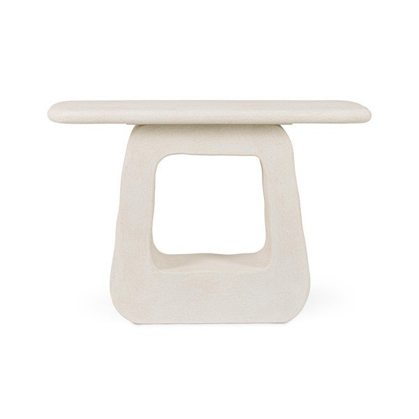 Tavolo consolle color crema 38x120 cm Albin – Bizzotto-image-1