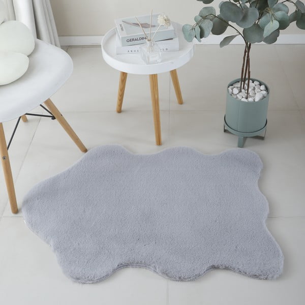 Pelliccia sintetica grigio chiaro 60x90 cm Caty - Ayyildiz Carpets-image-3