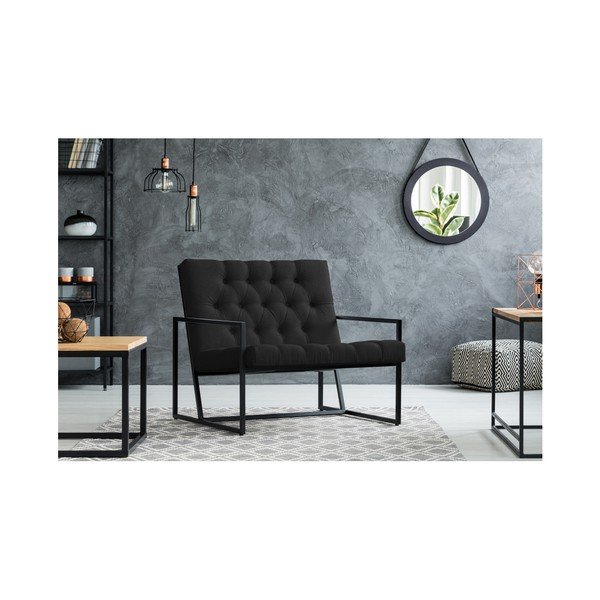 Poltrona nera Aster - Mazzini Sofas-image-4