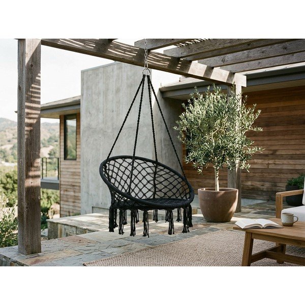 Sedia sospesa nera Hylla - Bonami Essentials-image-4
