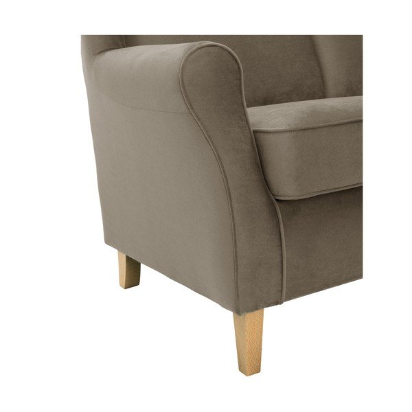 Divano in velluto marrone , 139 cm Lorris - Max Winzer-image-3