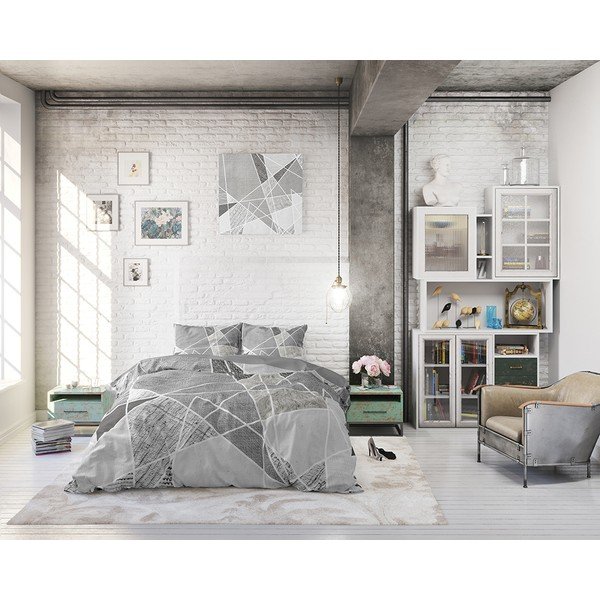 Biancheria da letto in cotone per letto matrimoniale Furtrix, 200 x 200/220 cm - Pure Cotton-image-3