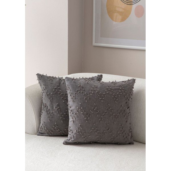 Federe decorative in set 2 pz 43x43 cm Tuffet – Mioli Decor-image-1