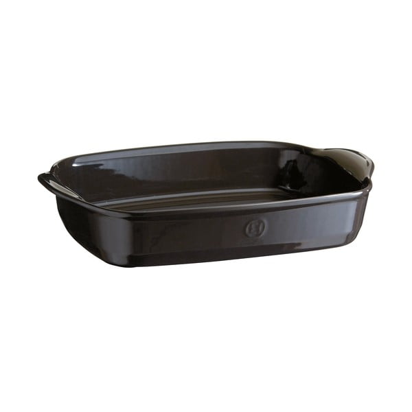 Piastra rettangolare nera con pepe , 42 x 28 cm - Emile Henry