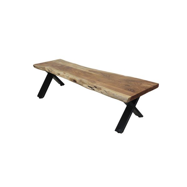 Panca in legno di acacia non trattato collezione HSM Soho, 160 cm - HSM collection-image-1