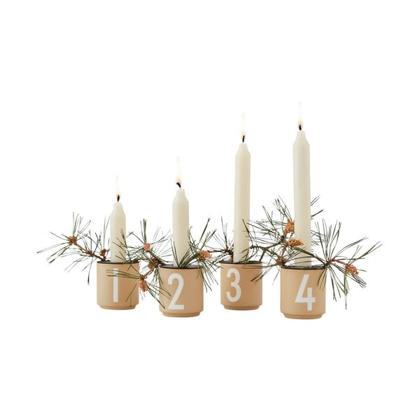 Candelieri in porcellana in set da 4 pezzi Mini - Design Letters-image-2