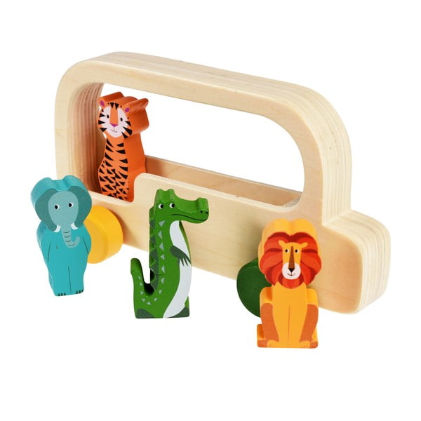 Autobus in legno Colourful Creatures - Rex London-image-1