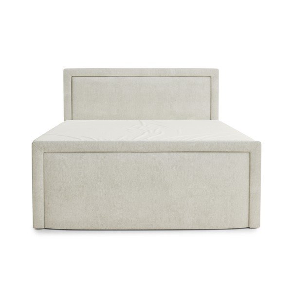 Letto boxspring color crema con contenitore 200x200 cm Fresco – Maison de Rêve-image-2