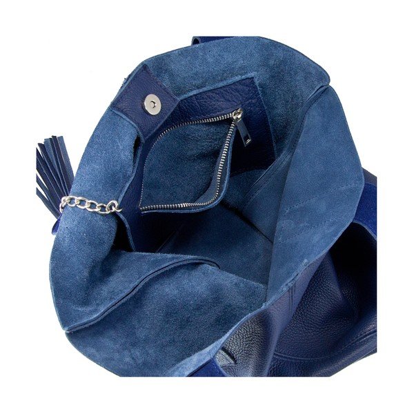 Borsa Lauretta in pelle blu scuro - Giorgio Costa-image-3