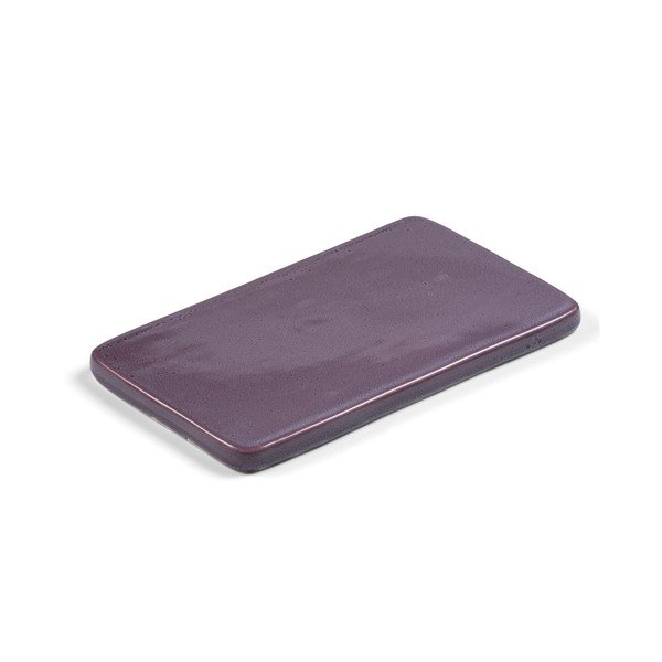 Vassoio da portata in gres viola , 22 x 12,8 cm - Bitz
