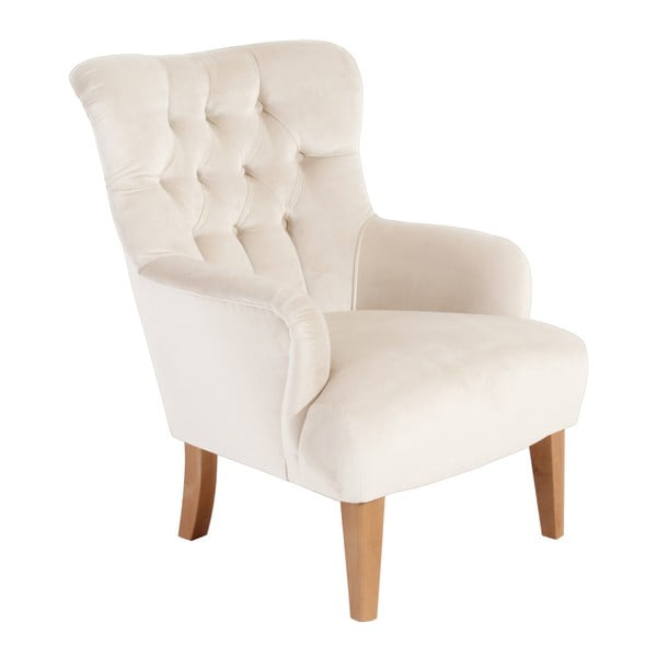 Poltrona Brandon in camoscio crema - Max Winzer