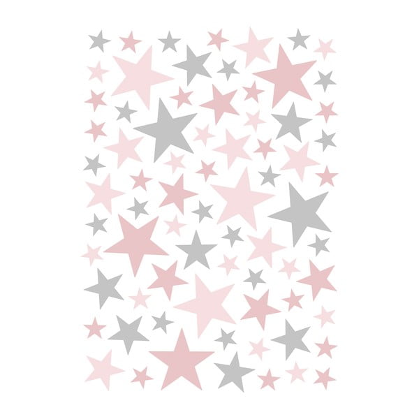 Adesivi per bambini in set da 74 30x42 cm Stars - Lilipinso