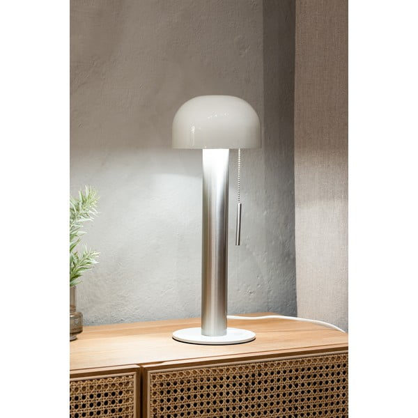 Lampada da tavolo in bianco e argento (altezza 46 cm) Costa - Markslöjd-image-2