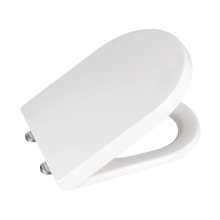 Sedile per wc bianco con chiusura facilitata , 47 x 35,5 cm Calla - Wenko