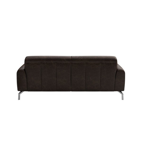 Divano in pelle marrone scuro, 170 cm Puzo - MESONICA-image-3